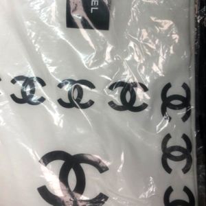 💋💕 Graphic CHANELL Design White And Black Tee Shirt* White Base 101
